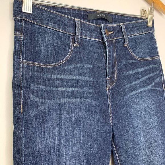 DSTLD Indigo Slim High Rise Skinny Jean Sz 26 - Picture 3 of 11